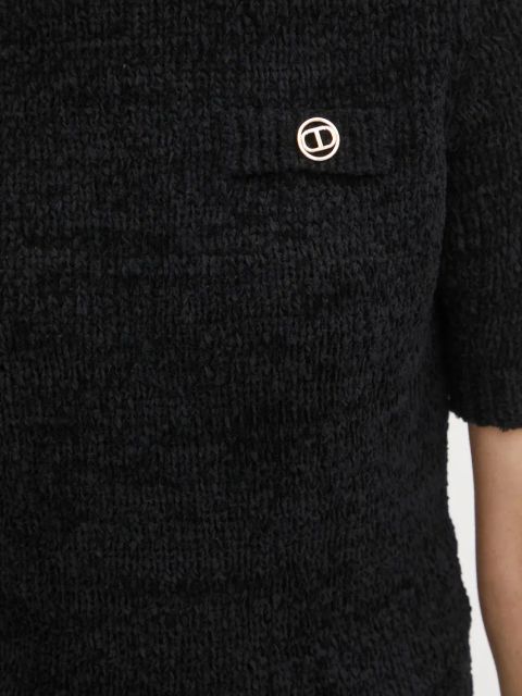 Twinset sweter damski kolor czarny 251TP3440