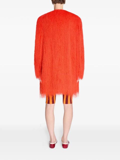 DRIES VAN NOTEN fringed jacket - Orange