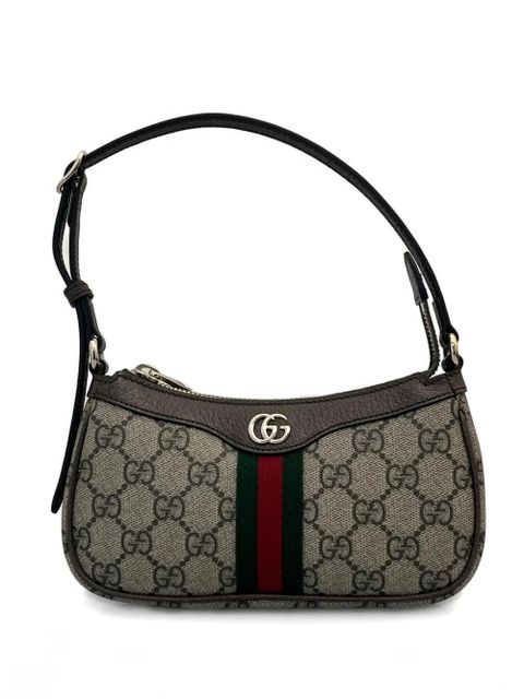 Gucci Ophidia GG stripes mini bag - Neutrals - zdjęcie produktu nr 2