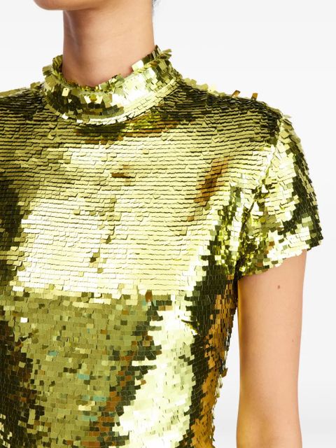 16Arlington Iona sequin mini dress - Green