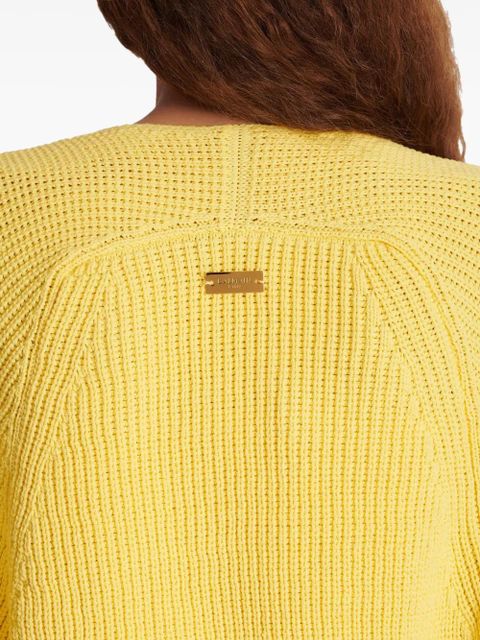 Balmain ribbed cardigan - Yellow