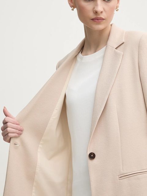 Marc Aurel marynarka kolor beżowy jednorzędowa gładka 3921-2020-93404 - zdjęcie produktu nr 2