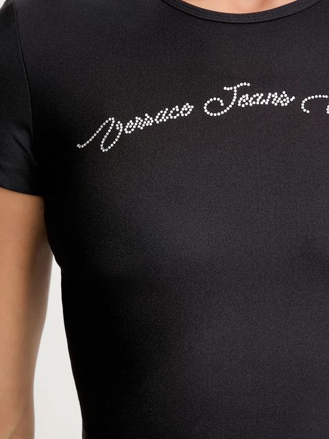 Versace Jeans Couture t-shirt damski kolor czarny 79HAH6A2 N0008
