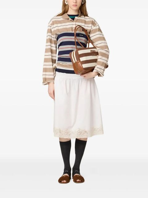 Miu Miu poplin skirt - White - zdjęcie produktu nr 2