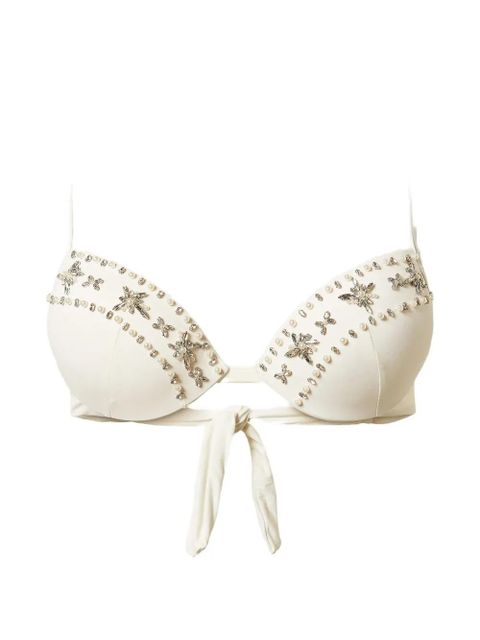 TWINSET push-up studded bikini top - White - zdjęcie produktu nr 1