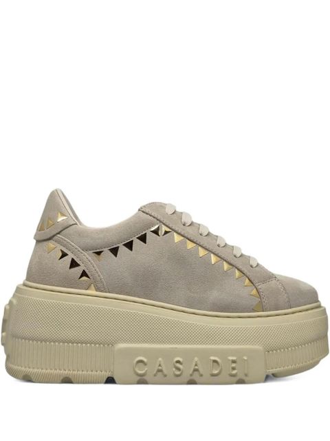 Casadei Nexus studded platform trainers - Neutrals - zdjęcie produktu nr 1