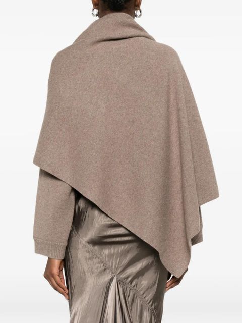 Magda Butrym draped long-sleeve cardigan - Neutrals