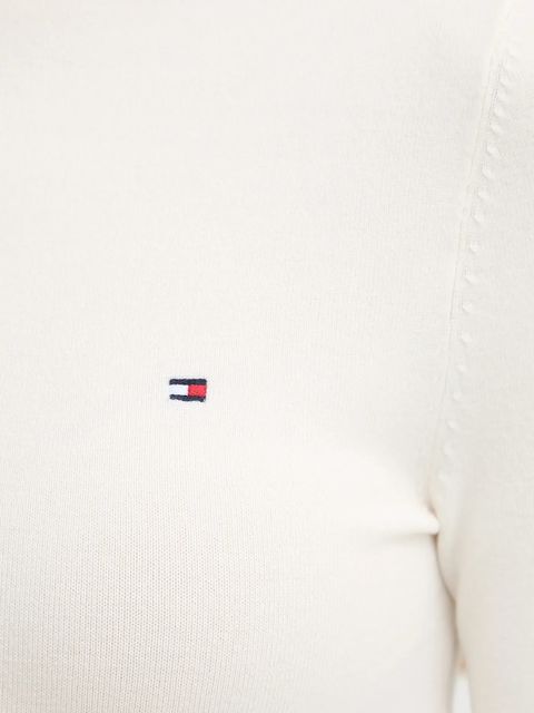 Tommy Hilfiger sweter damski kolor beżowy lekki WW0WW47462