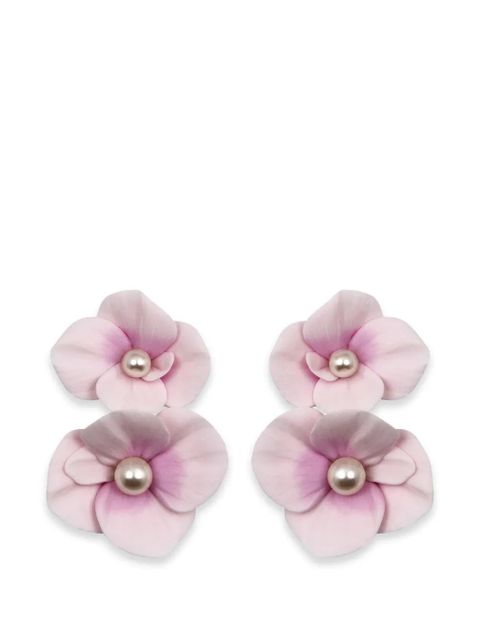Jennifer Behr Aylani floral-motif earrings - Pink - zdjęcie produktu nr 1