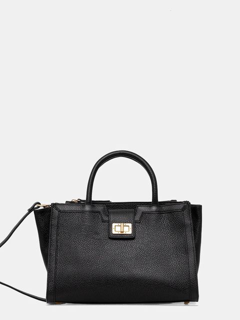 Geox torebka skórzana LEONORY kolor czarny D35KQA 00046