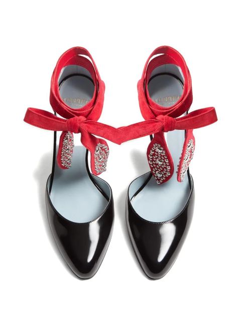 Valentino Garavani 85mm Foliefoliage pumps - Black