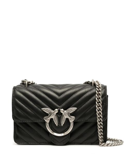 PINKO Lovebird quilted shoulder bag - Black - zdjęcie produktu nr 1