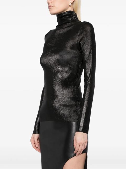 TOM FORD roll-neck jumper - Metallic