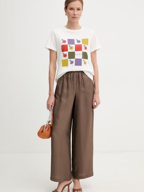 Marella t-shirt damski bawełniany Emme by Marella - zdjęcie produktu nr 1