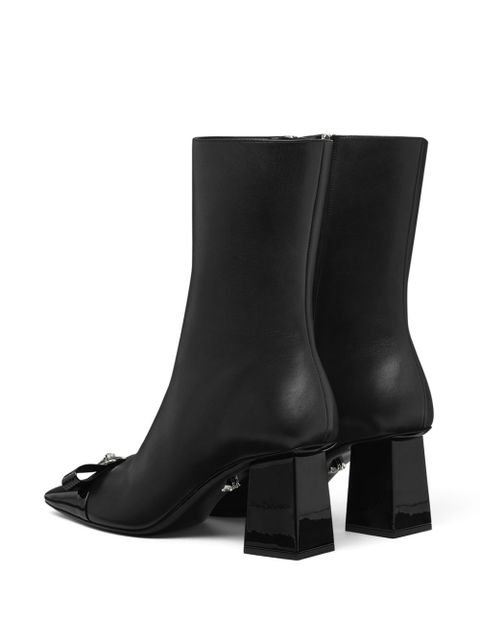 Versace Gianni Ribbon 70mm ankle boots - Black