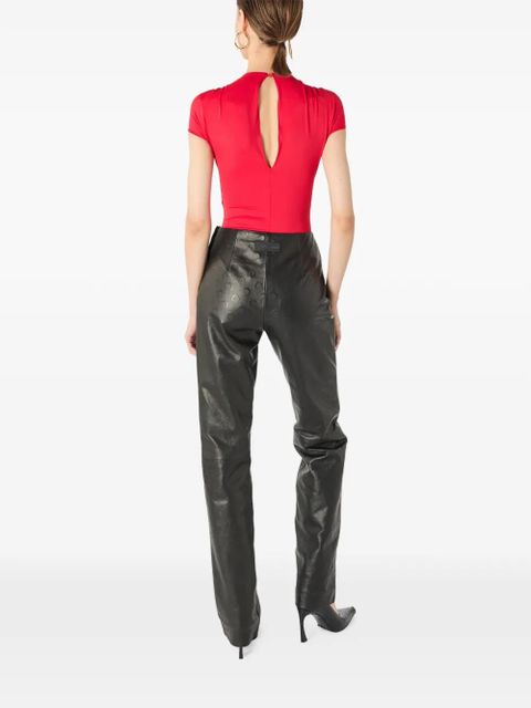 Marine Serre Moon gathered swimsuit