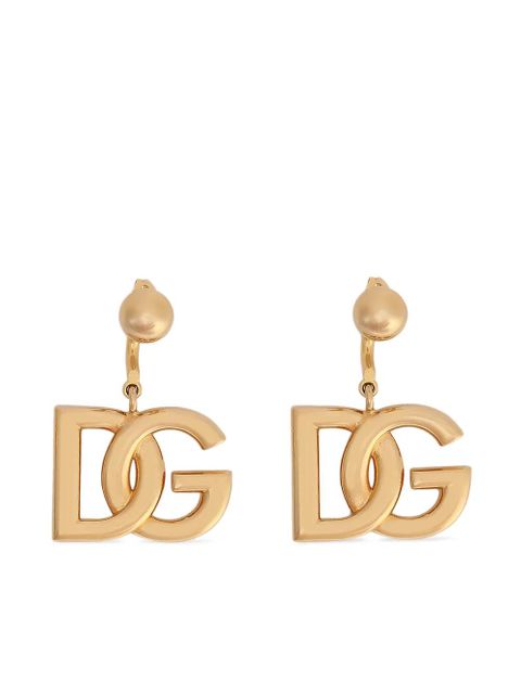 Dolce & Gabbana DG-logo drop earrings - Gold - zdjęcie produktu nr 1