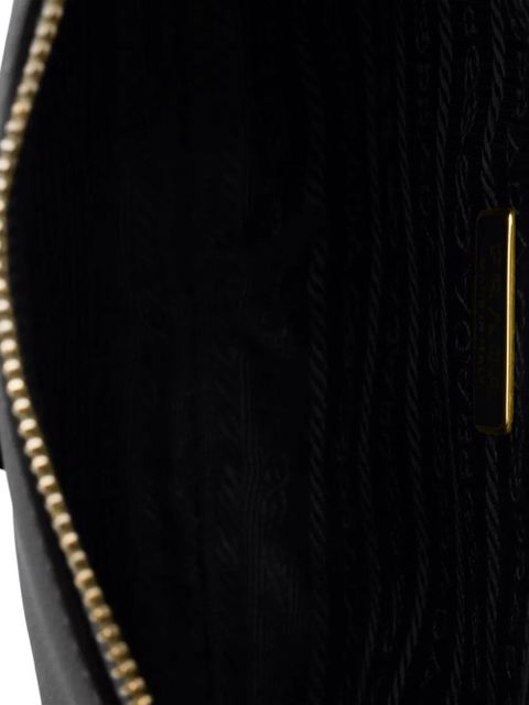 Prada logo leather cross body - Black