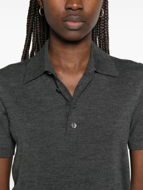 Burberry wool polo top - Grey