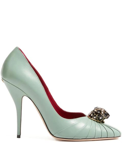 Valentino Garavani Panthea goatskin pumps - Green - zdjęcie produktu nr 1