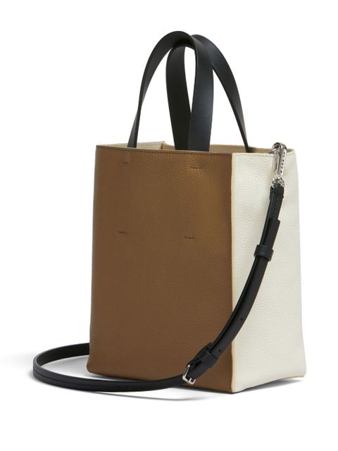 Marni Museo mending-logo leather tote bag - Neutrals - zdjęcie produktu nr 2