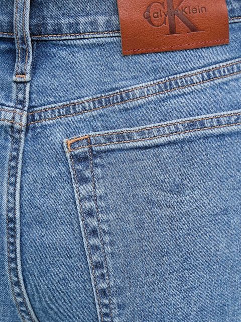 Calvin Klein Jeans jeansy damskie kolor niebieski LV047D908G