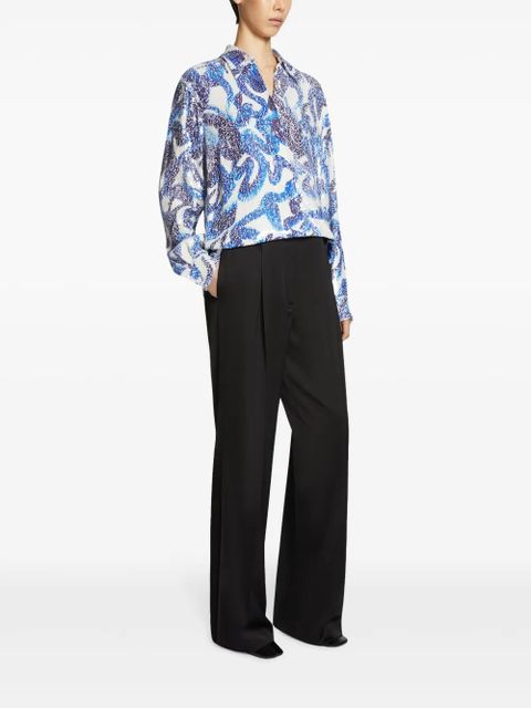 DRIES VAN NOTEN pleated palazzo pants - Black - zdjęcie produktu nr 2