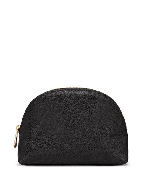Longchamp Le Foulonné debossed-logo make up bag - Black - zdjęcie produktu nr 1