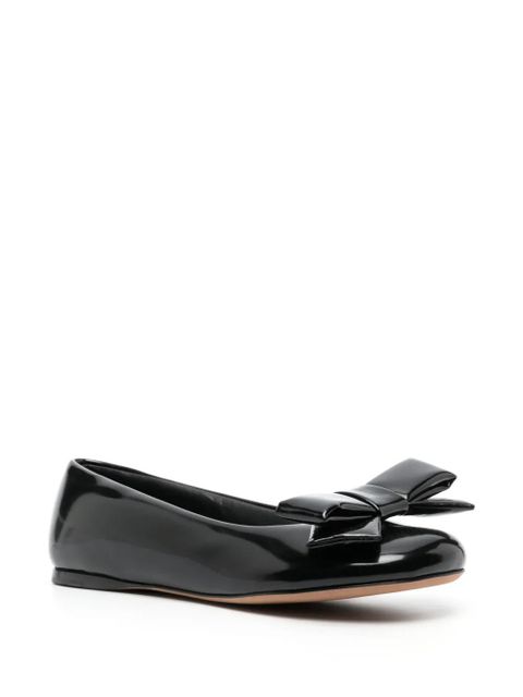LOEWE Puffy leather ballerina pumps - Black