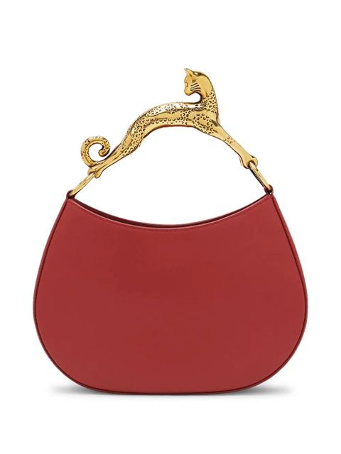 Lanvin embellished-handle tote bag - Red