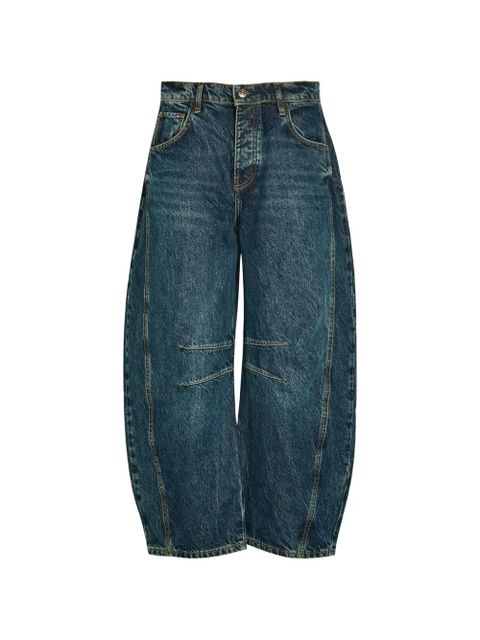 Free People panelled denim trousers - Blue - zdjęcie produktu nr 1