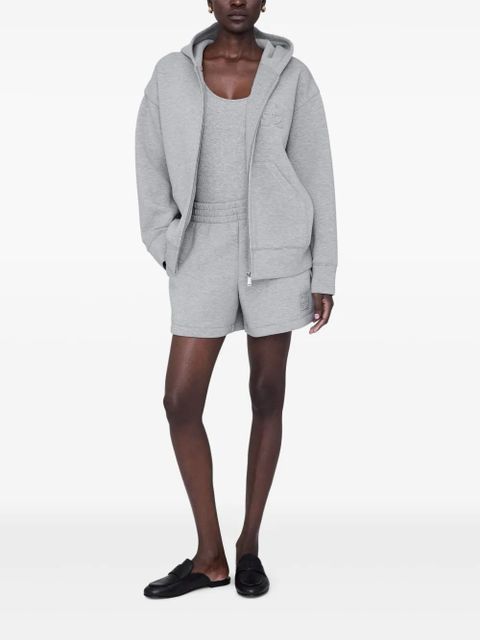 ANINE BING monogram-embossed performance jacket - Grey