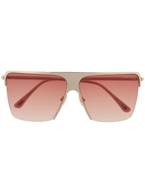 TOM FORD Eyewear square-frame sunglasses - Gold