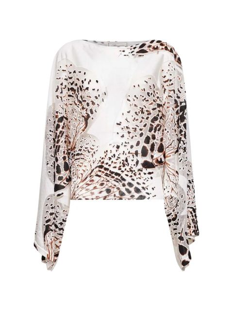 Blumarine patterned sweater - White - zdjęcie produktu nr 1