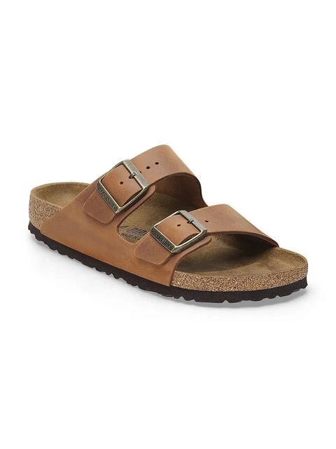 Birkenstock klapki skórzane Arizona - zdjęcie produktu nr 1