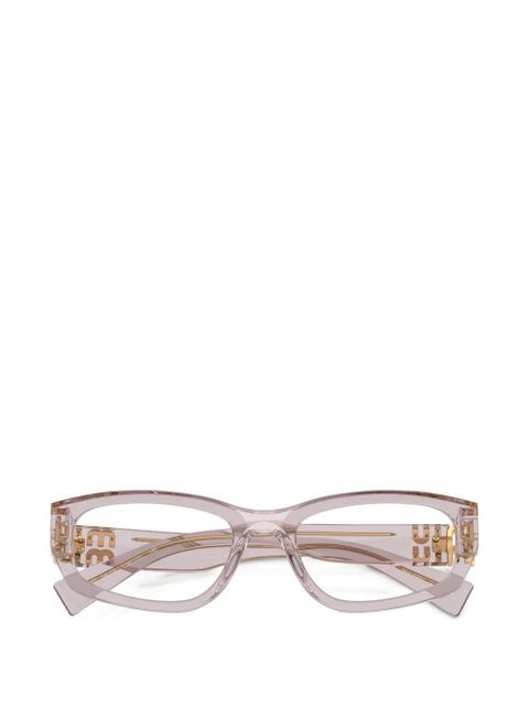 Miu Miu Eyewear logo-detail glasses - Pink