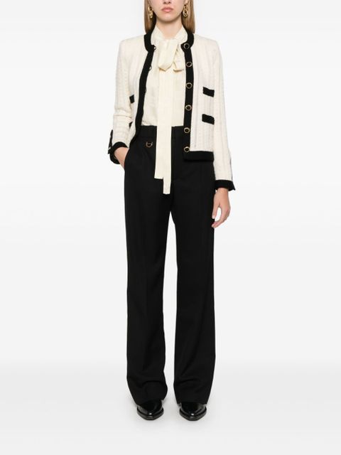 Chloé wool grain-de-poudre trousers - Black