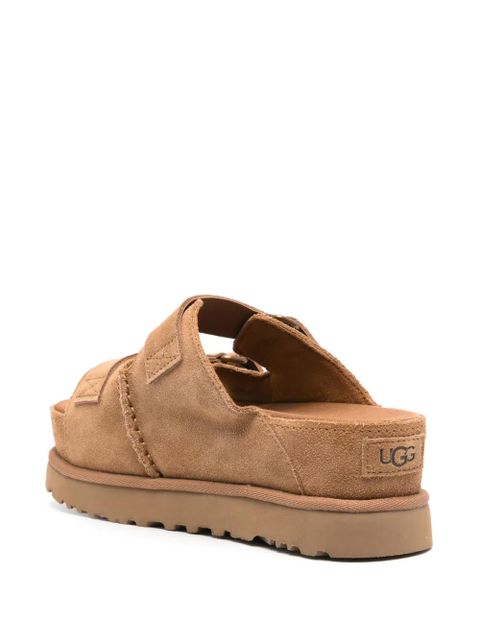 UGG Goldenstar Hi suede slides - Brown
