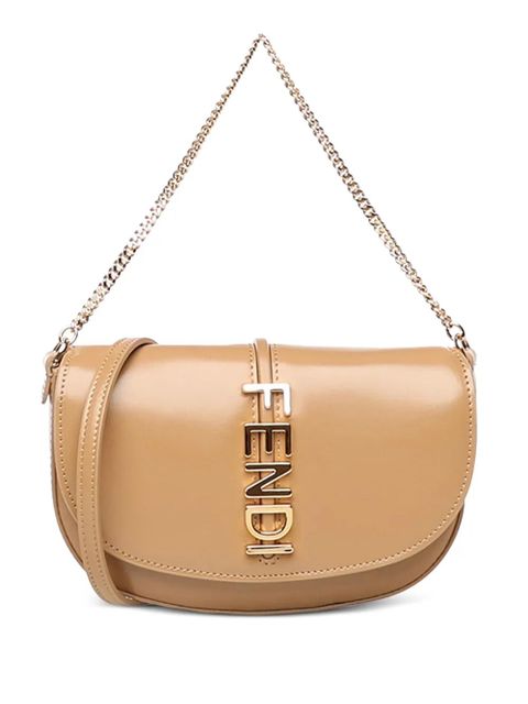 FENDI Fendigraphy chain shoulder bag - Brown - zdjęcie produktu nr 1