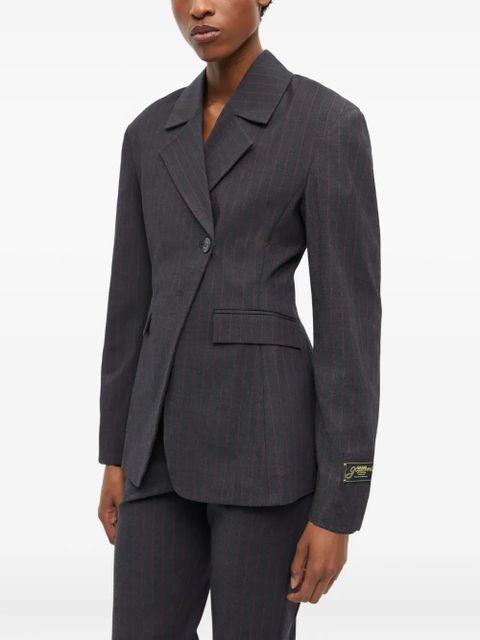 GANNI off-centre blazer - Black - zdjęcie produktu nr 2