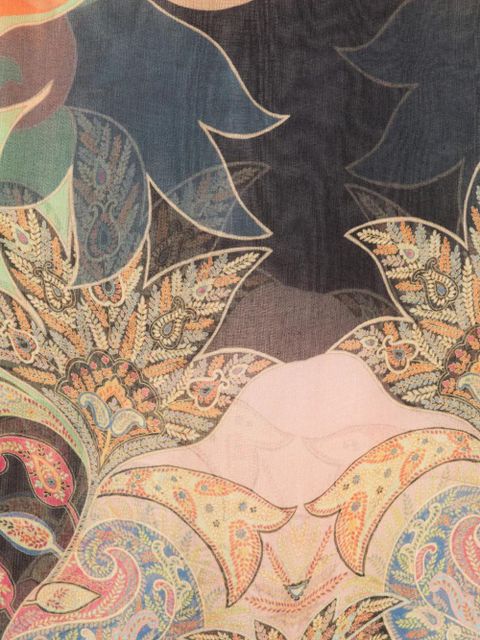 ETRO paisley-print scarf - Green