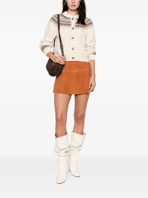 ISABEL MARANT Dilara panelled skirt - Brown