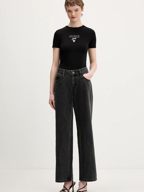 Guess Jeans t-shirt damski kolor czarny W6RI15 J1314 - zdjęcie produktu nr 2