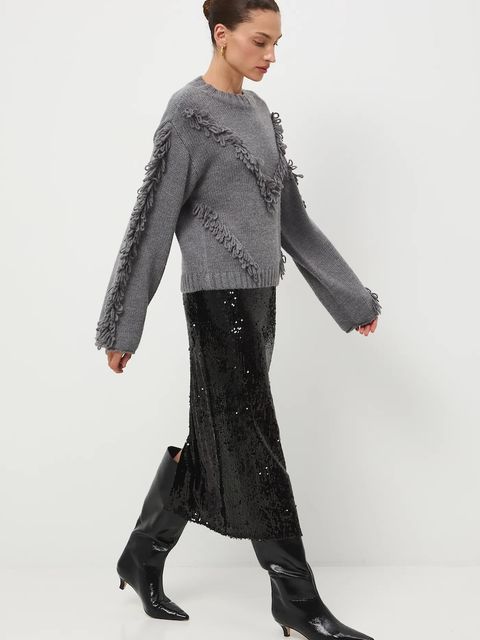 Medicine sweter damski kolor szary - zdjęcie produktu nr 1