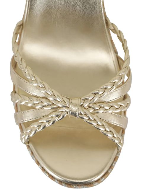 Jimmy Choo Dree braided platform espadrilles - Gold