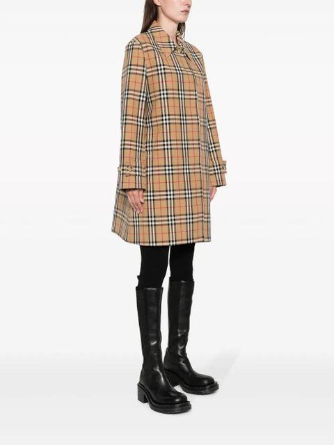 Burberry plaid-check pattern jacket - Brown