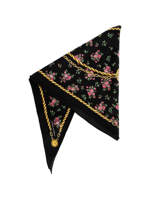 Dolce & Gabbana floral scarf - Black - zdjęcie produktu nr 2