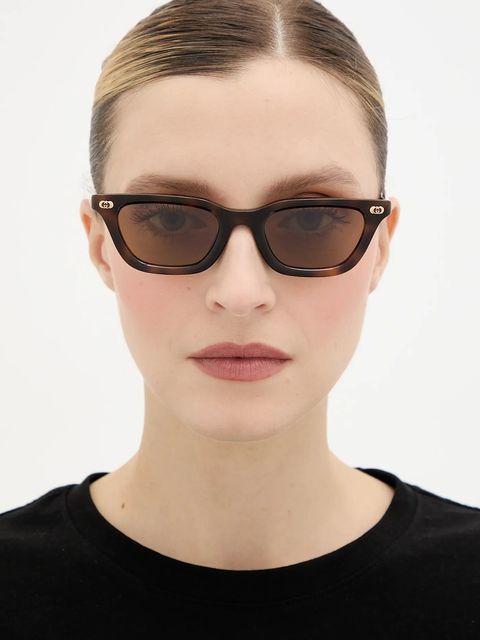 Gucci okulary przeciwsłoneczne damskie kolor brązowy GG1944S