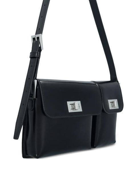 BY FAR silver-tone hardware crossbody bag - Black - zdjęcie produktu nr 2