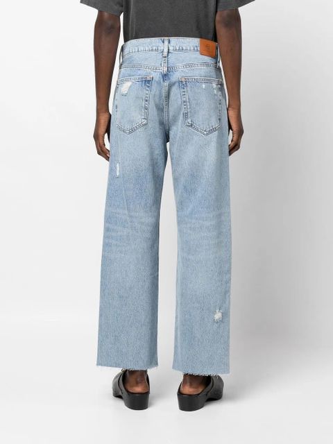 ANINE BING Gavin mid-rise straight jeans - Blue
